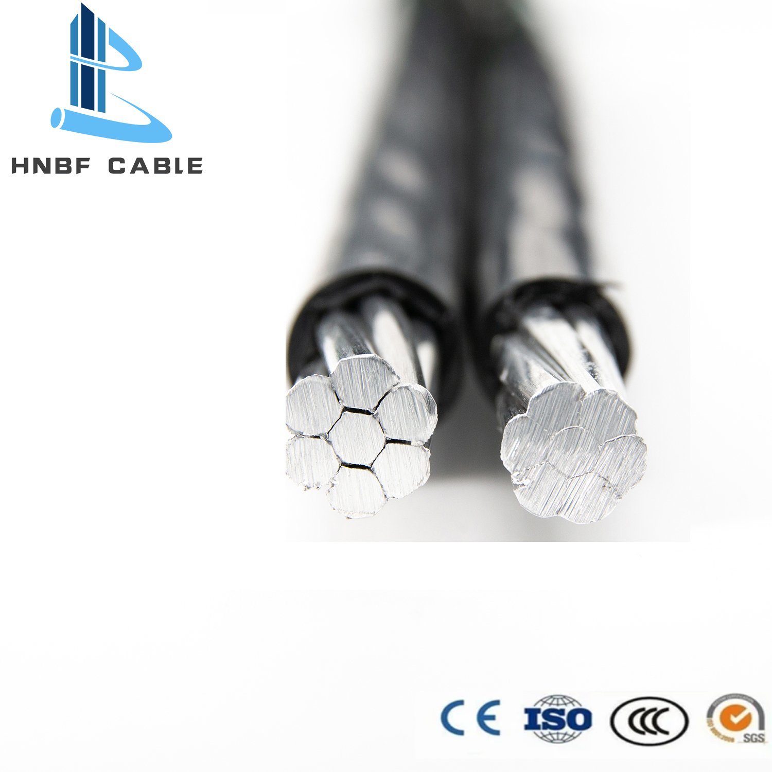 
                1*50+54,6 ABC Kabel Aluminium Leiter XLPE/PE/PVC isolierter Elektrodraht NFC Standard
            