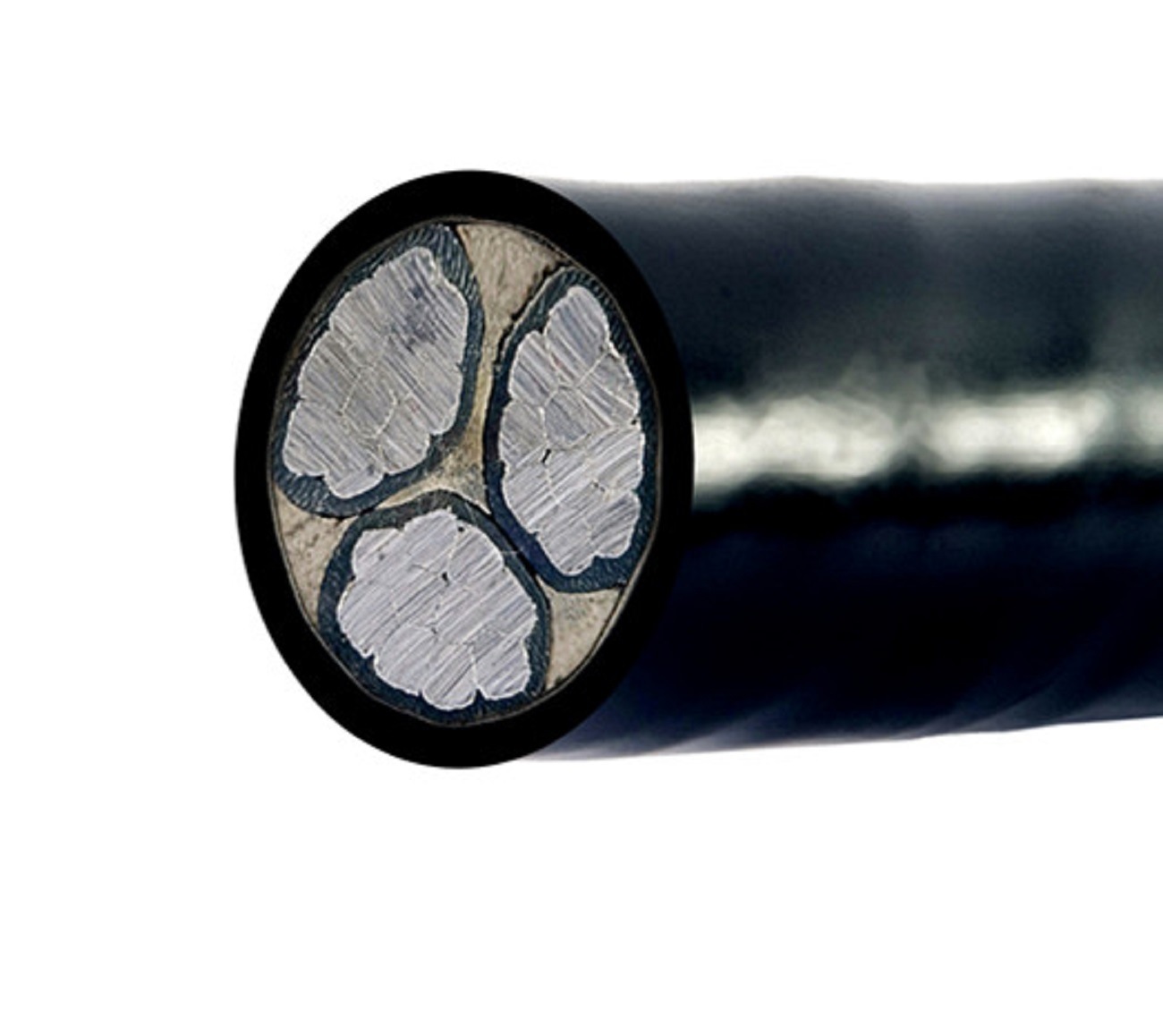 
                Трехжильный изолированный кабель питания 12 кВ XLPE
            