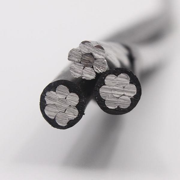 China 
                        3*6AWG XLPE PE Insulated Triplex Alumium Cable with Bare Neutral AAAC Conductor
                      manufacture and supplier