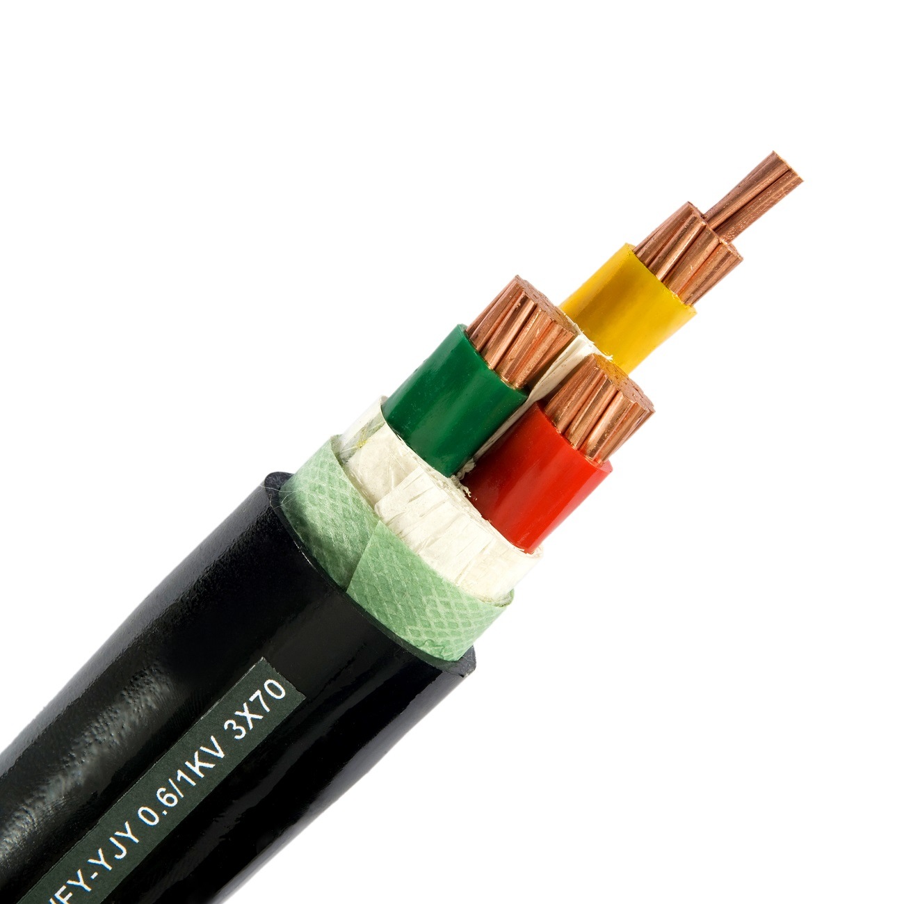 
                10kV/6 cable de alimentación aislado XLPE de tres núcleos
            