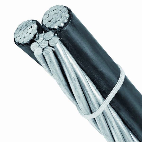 China 
                                 600V XLPE/PE/aislamiento de PVC 3*1AWG Pyrula Hyas aluminio Triplex Cable ABC                              fabricante y proveedor