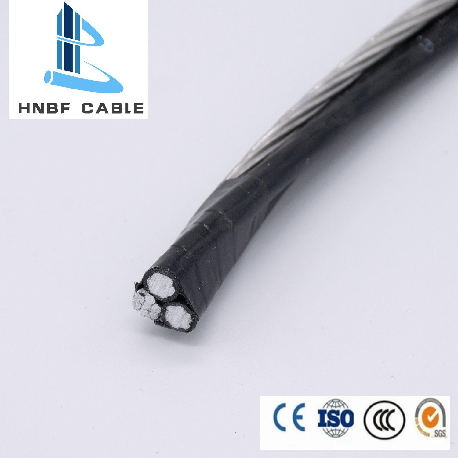 AAC Wire ACSR Netural Cable #4 AWG Triplex Aluminum Clam ABC Cable