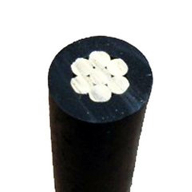 ASTM Standard Plum 6 AWG Aluminum AAC Core XLPE/PE Insulated Aerial Cable