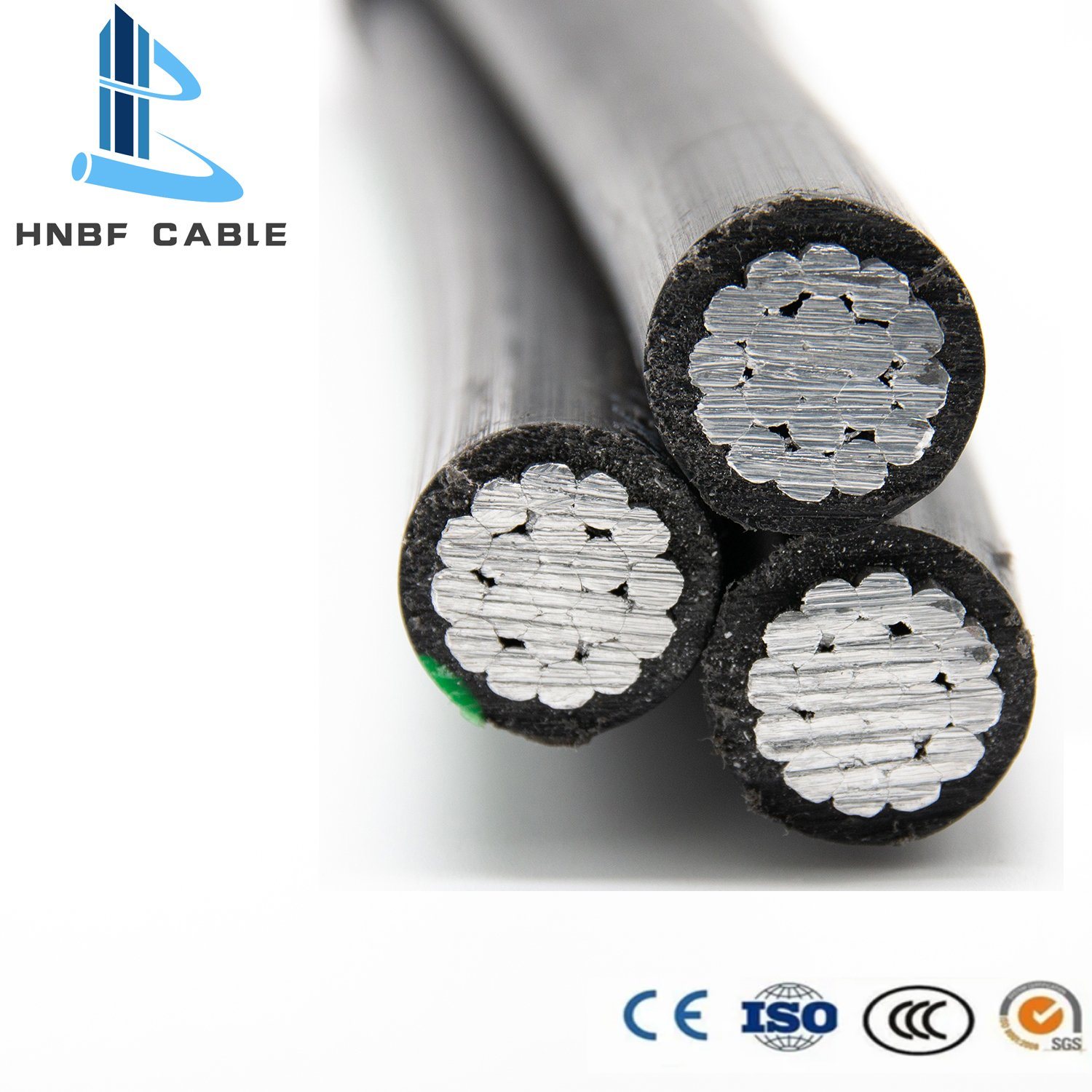 Al/XLPE 250kcmil Sassafras Covered Line Wire XLPE PE Insulation Aluminum Overhead Aerial Bundled Cable ABC Cable