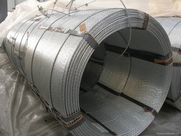 China 
                                 Blank obenliegendes Condcutor galvanisierte Stahldraht/Massen-Draht/Stütze-Draht                              Herstellung und Lieferant