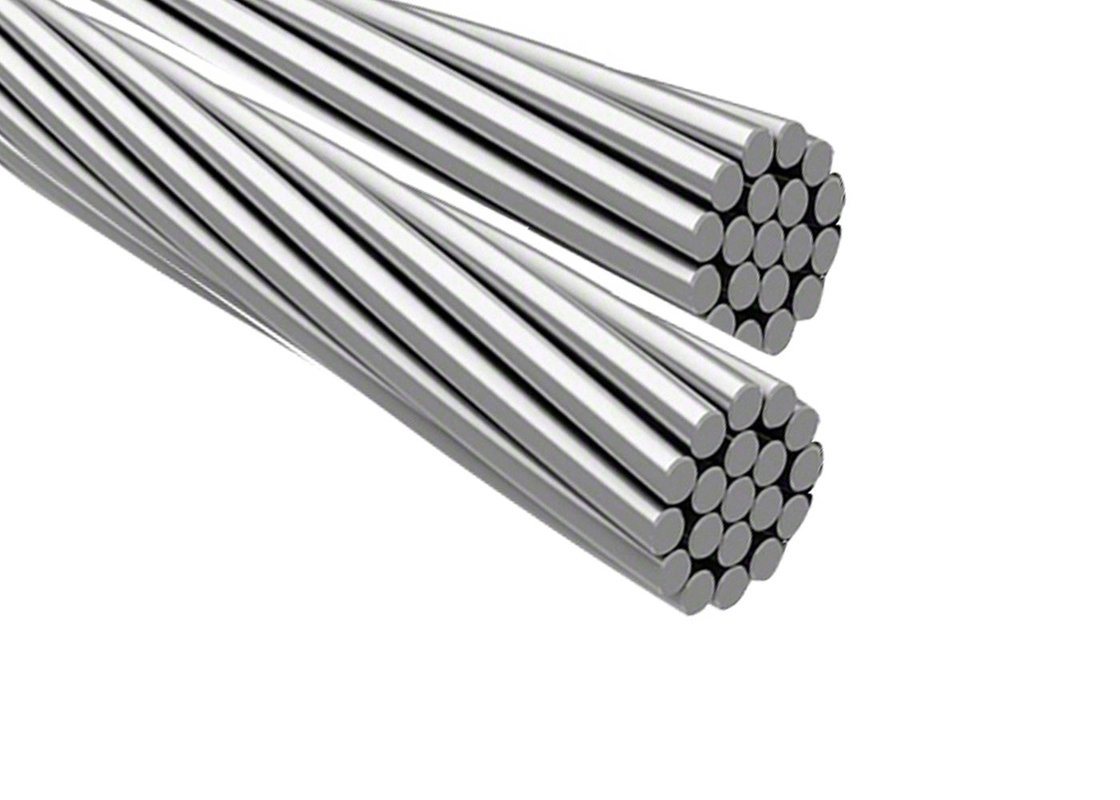 
                Precio de fábrica de Conductor de aleación de aluminio desnudo AAAC ACSR alambre trenzado reforzado de acero
            