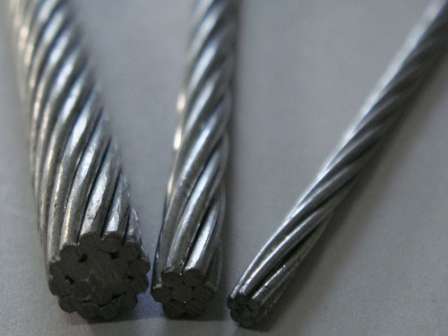 
                Filo di acciaio zincato 7/16′ ′ trasmissione Guy Wie ASTM A475 Dimensioni personalizzate linee
            