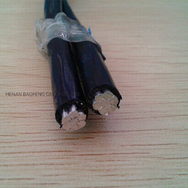 LV 2 Cores 2X16mm2 ABC Aluminum Overhead Cable Twisted Cable IEC Standard