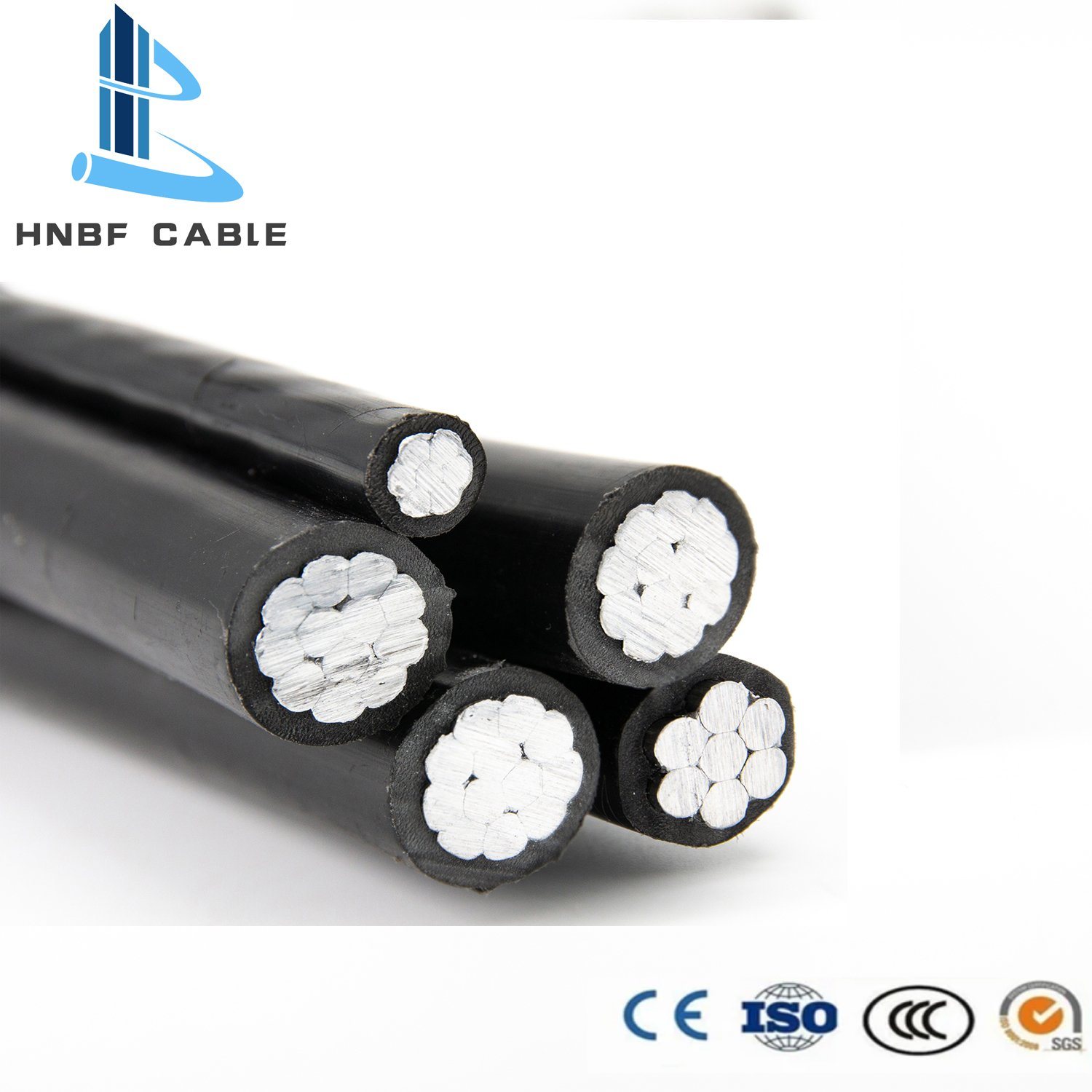 LV ACSR/AAAC Conductor XLPE Covered Aerial Bundled ABC Cable 450kcmil for Overhead Transmission Line