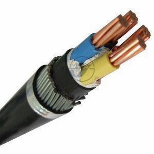 
                                 Низкое напряжение Cu/XLPE/PVC стальной проволоки или стальной ленты бронированных кабель питания электрического кабеля под землей                            