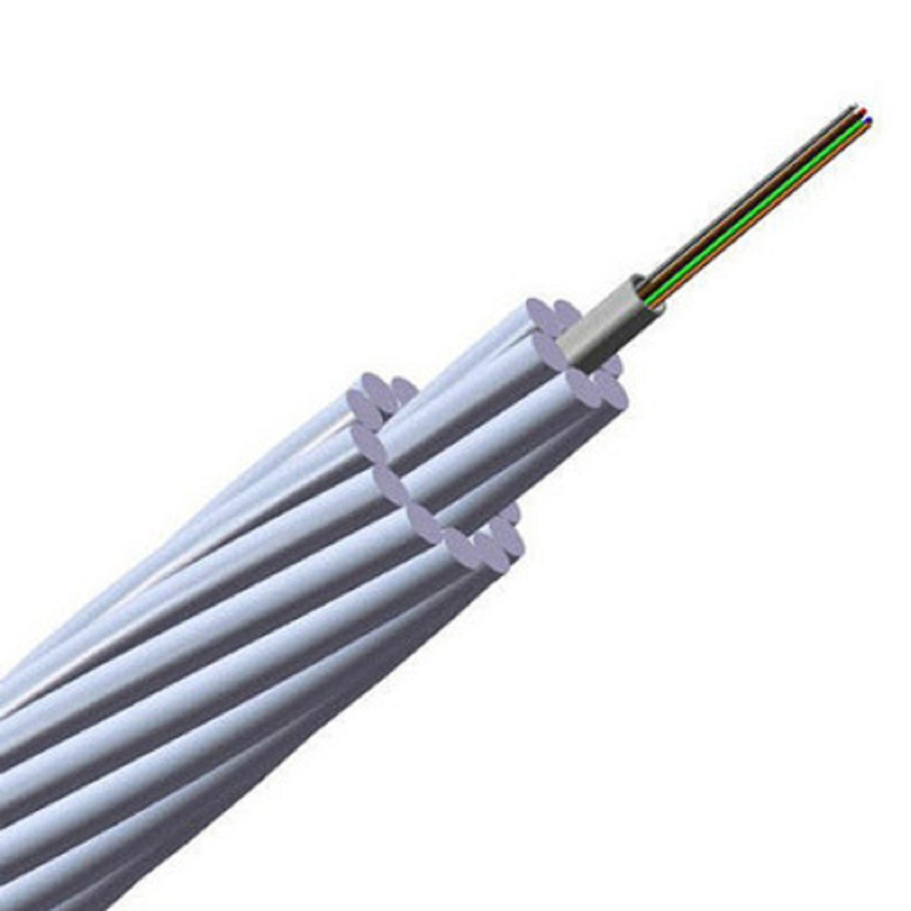 China 
                Cabo óptico de massa compósito de fibra óptica Opgw 24b1 Opgw
              fabricação e fornecedor