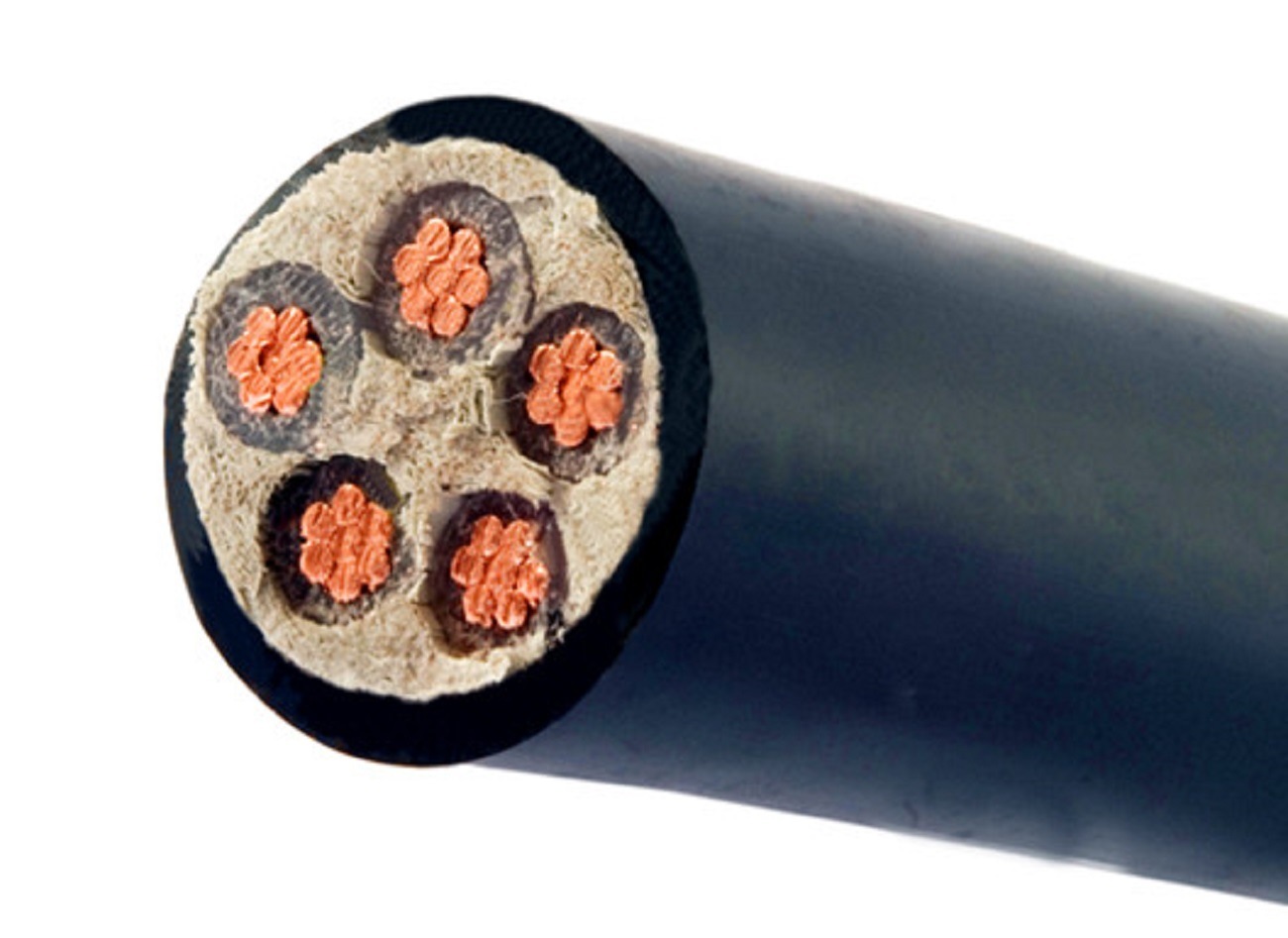 Power Cables600/1000V 5-Core PVC Insulated PVC Sheathed to IEC 60502