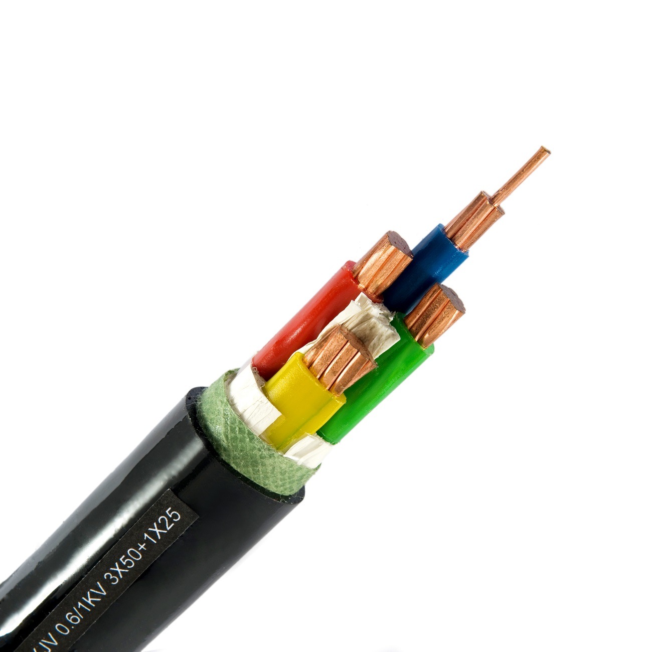 Power Cables660/1100V Four Core PVC Insulated PVC Sheathed Cable to BS 6004