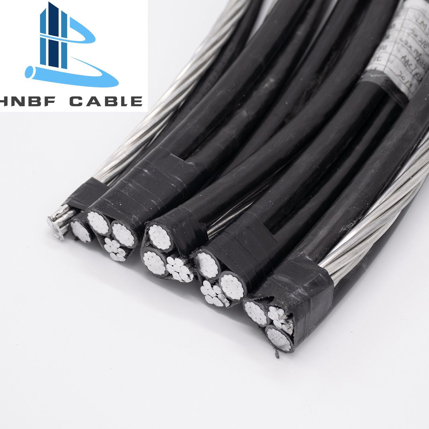 China 
                                 Sobrecarga de dúplex de aluminio con aislamiento XLPE caída de servicio de cable ABC Dachshund Spaniel Cairn1*4+4AWG                              fabricante y proveedor