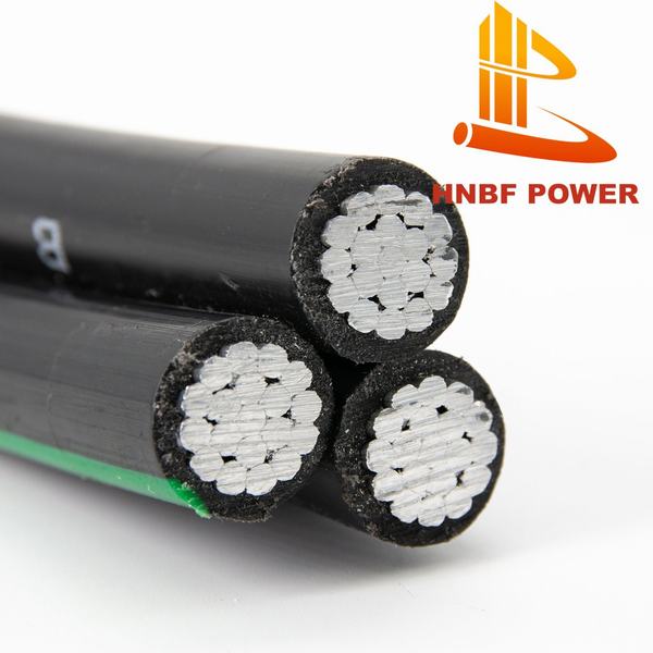 Low Voltage 0.6/1kv Aluminum Conductor PVC Insulation Overhead Electric Transmission Aerial Bundled Cable Spacer ABC Cable 3X16mm2