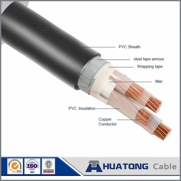 Chine 
                                 Conducteur en cuivre 0.6/1kv isolation PVC blindés de câble d'alimentation                              fabrication et fournisseur