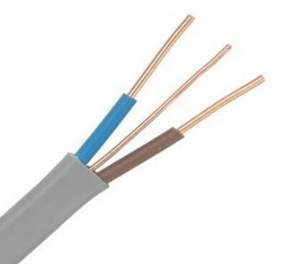 China 
                                 1,5 mm plano doble Cu/PVC 300/500V Twin con Cable El cable de masa                              fabricante y proveedor