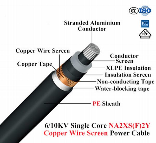 China 
                                 8.7/10kv XLPE Conductor de cobre y aluminio Cable con revestimiento exterior de PVC                              fabricante y proveedor