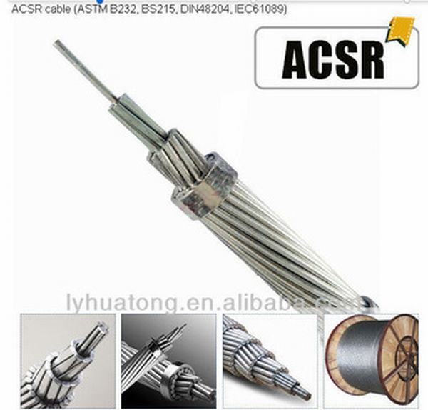 
                                 La transmisión de energía desnudos de aluminio reforzado de acero de la línea de conductores ACSR                            