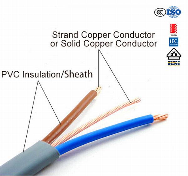 Chine 
                                 Le fil électrique isolant en PVC en fil de cuivre de gaine en PVC 450/750V                              fabrication et fournisseur