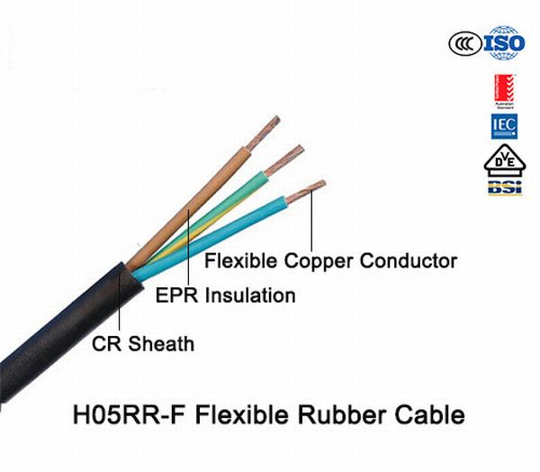 Китай 
                                 Ho5RR-F гибкие резиновые кабель стандарта BS                              производитель и поставщик