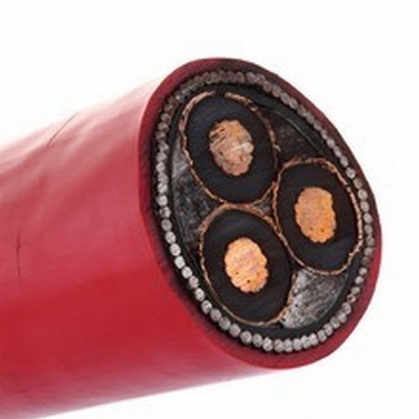 
                                 IEC60502-2 XLPE Insualted бронированных подземных 6/10кв медный кабель 3x185мм2                            