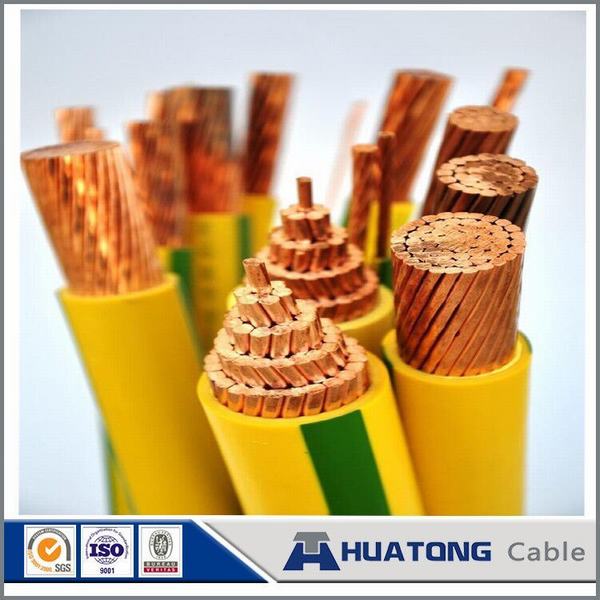China 
                                 Baja tensión 450/750V Conductor de cobre PVC / aislamiento XLPE Amarillo Verde Cable Eléctrico cable de masa                              fabricante y proveedor