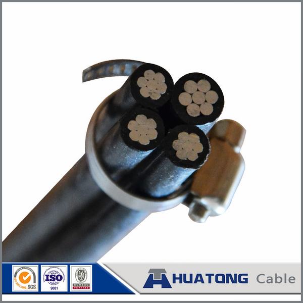 Overhead Quadruplex Service Drop Belgian Aerial Bundled Cable for Transmission Line