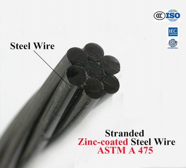 Chine 
                                 Fil en acier recouvert de zinc Guy, rester sur le fil, fil de base ACSR                              fabrication et fournisseur