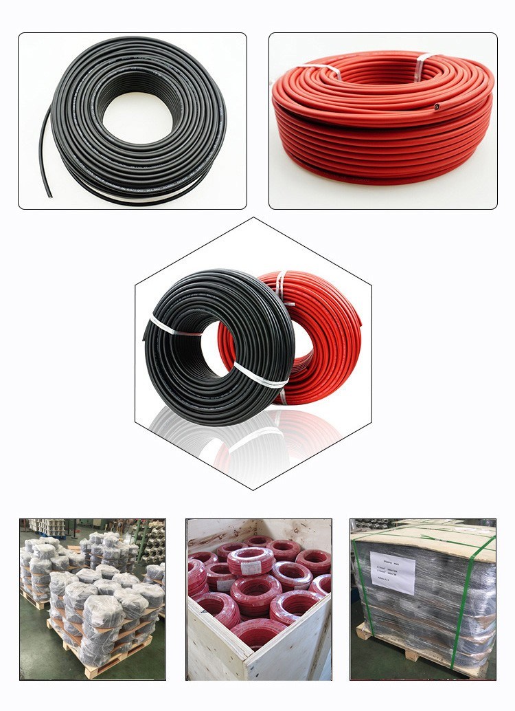 , China Low and Medium Voltage XLPE Power Solar Cable TUV Certification PV Solar Cable 4/6mm2 Flexible Electric Underground Industrial XLPE Cable