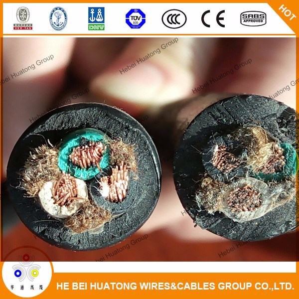 China 
                                 12/3 Soow flexible de caucho de cable de servicio severo, negro, cable Sjoow                              fabricante y proveedor