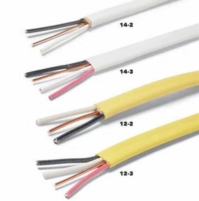 China 
                Cable revestido no metálico de 250 PIES cable exterior Nmd90 Romex
              fabricante y proveedor