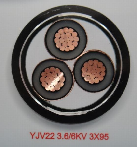 China 
                                 25kv XLPE Cable de alimentación de 3 núcleos de Conductor de cobre con aislamiento XLPE Blindó el cable de alimentación                              fabricante y proveedor