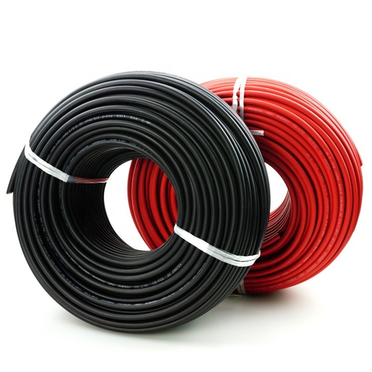 China 
                25years Hebei Huatong Soft Packing cable de energía solar de doble núcleo Certificación TUV cable solar PV 4/6mm2 flexible solar industrial subterráneo Cable solar
             en venta