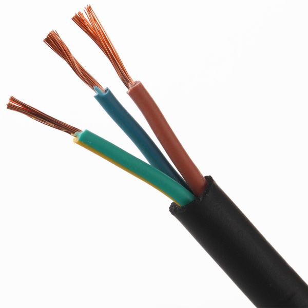 
                                 3 núcleos de 1,5 mm2-2.5mm2-4mm2 H05VV-F de Cable de cobre flexible                            