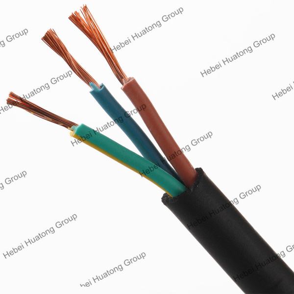 300/500V 3 Core PVC Insulation PVC Sheath Electric Cable with ISO Certificate