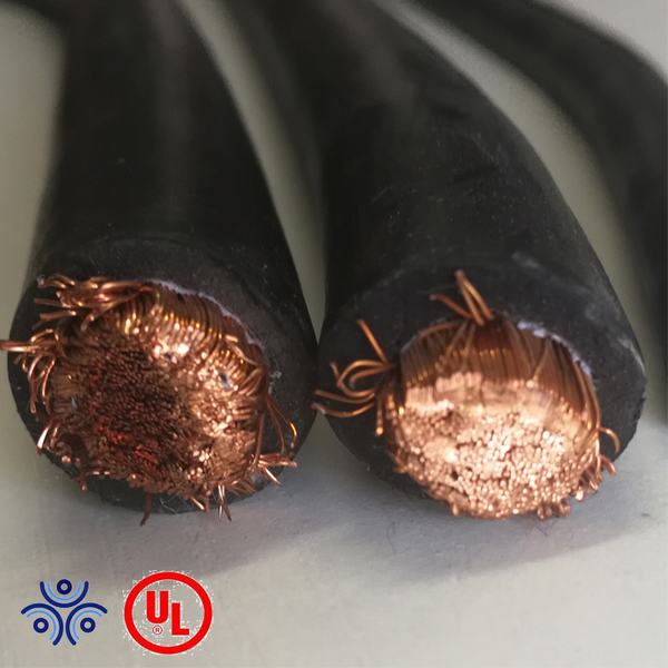 China 
                                 30mm2 70mm2 de 95mm2 de 120mm2 de 150mm2, Conductor de cobre recubierto de caucho puro de soldar el cable flexible de la certificación UL                              fabricante y proveedor