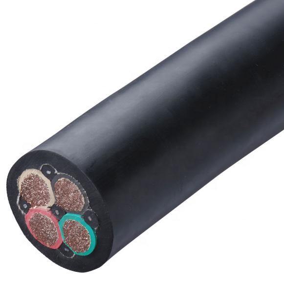 China 
                4 AWG 4 Conductor 2kv Black Type W Mining Cable
              manufacture and supplier