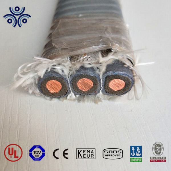 Chine 
                                 5kv submersible plat câble de pompe à huile/Câble esp                              fabrication et fournisseur