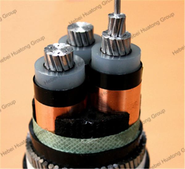 China 
                                 6/10kv XLPE de 3 Núcleos de cable blindado de la especificación de aislamiento del cable de alimentación Cable de alimentación                              fabricante y proveedor