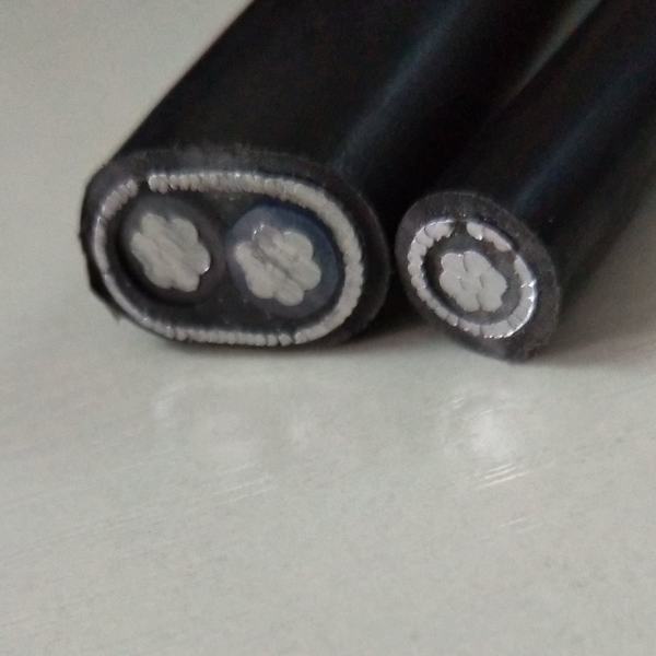 600V Aluminum Alloy/Copper Conductor XLPE Insulated Concentric Cable 2X8AWG+8AWG