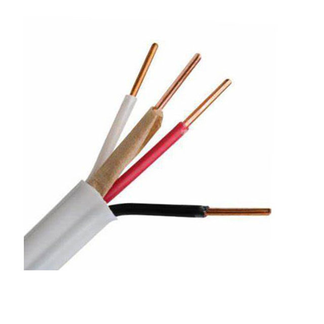 600V Flexible Compressed Stranded Annealed Copper Nm-B Cable Four Conductor Two Neutrals Black – 8/6 AWG UL Certificate