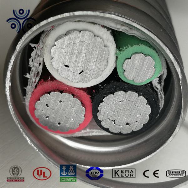 
                        600V Xhhw-2 Al-8000 XLPE Insulated Aluminum Armoured Mc Cable with UL1569
                    