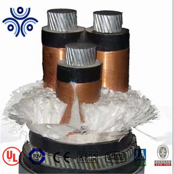 Chine 
                                 Yjv 8.7/15kv32 3*50mm fil d'acier Armor swa isolation XLPE Câble électrique souterraine jusqu'à gaine PVC                              fabrication et fournisseur
