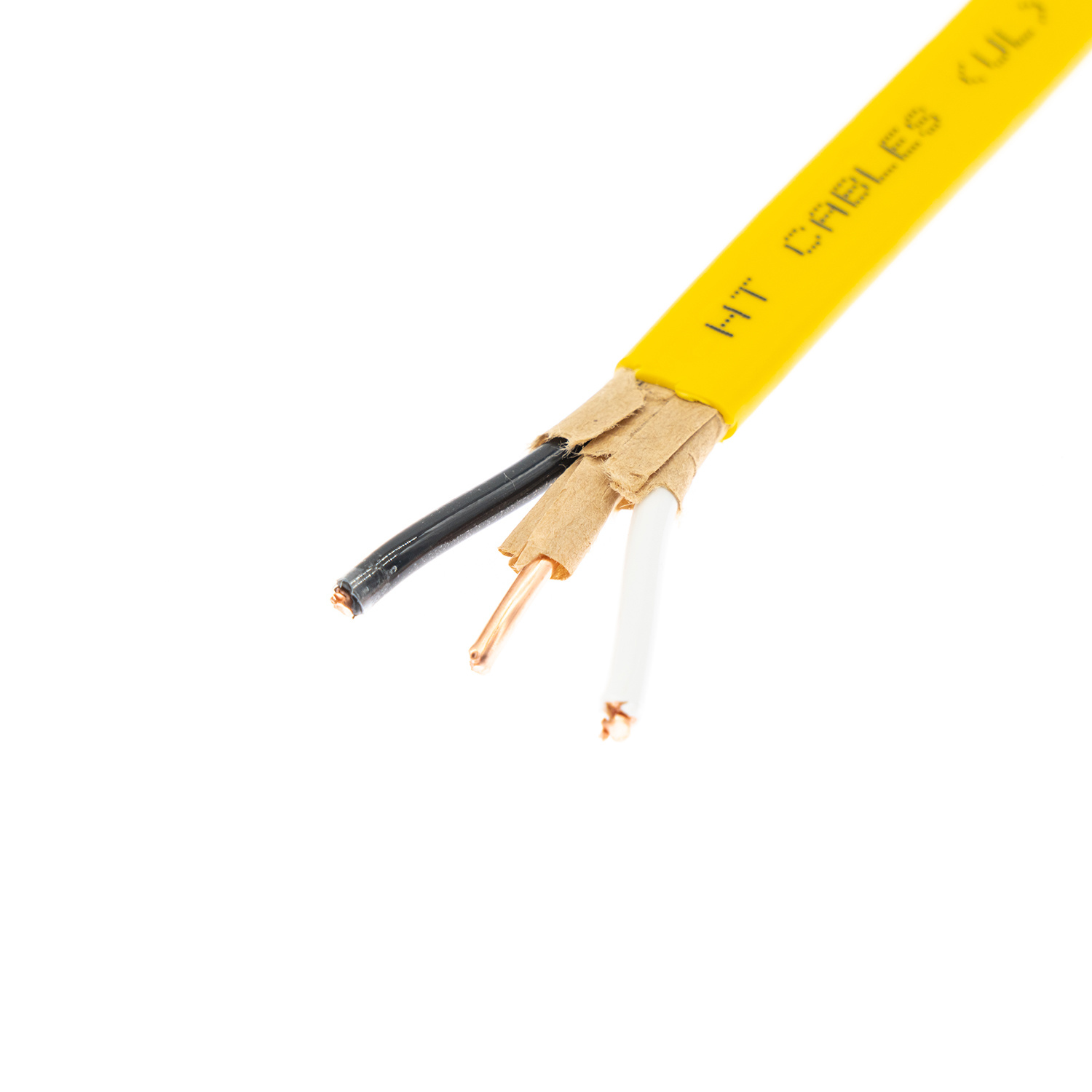 American Market UL719 Nm-B Mutil Core with Paper Insulation Flat Round Cable