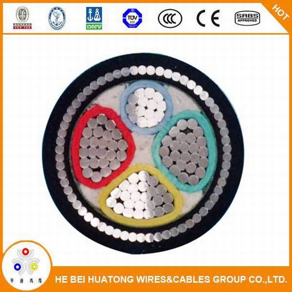 Chine 
                                 Câble d'alimentation souterrain blindé 3 conducteurs isolés en PVC 300mm 500mm                              fabrication et fournisseur