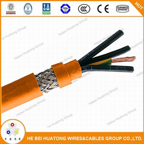 Bare Copper Conductor PE/PVC with Overall Tinned Copper Braiding Motor Connection Cable Flexible Power Cable and Power Cord