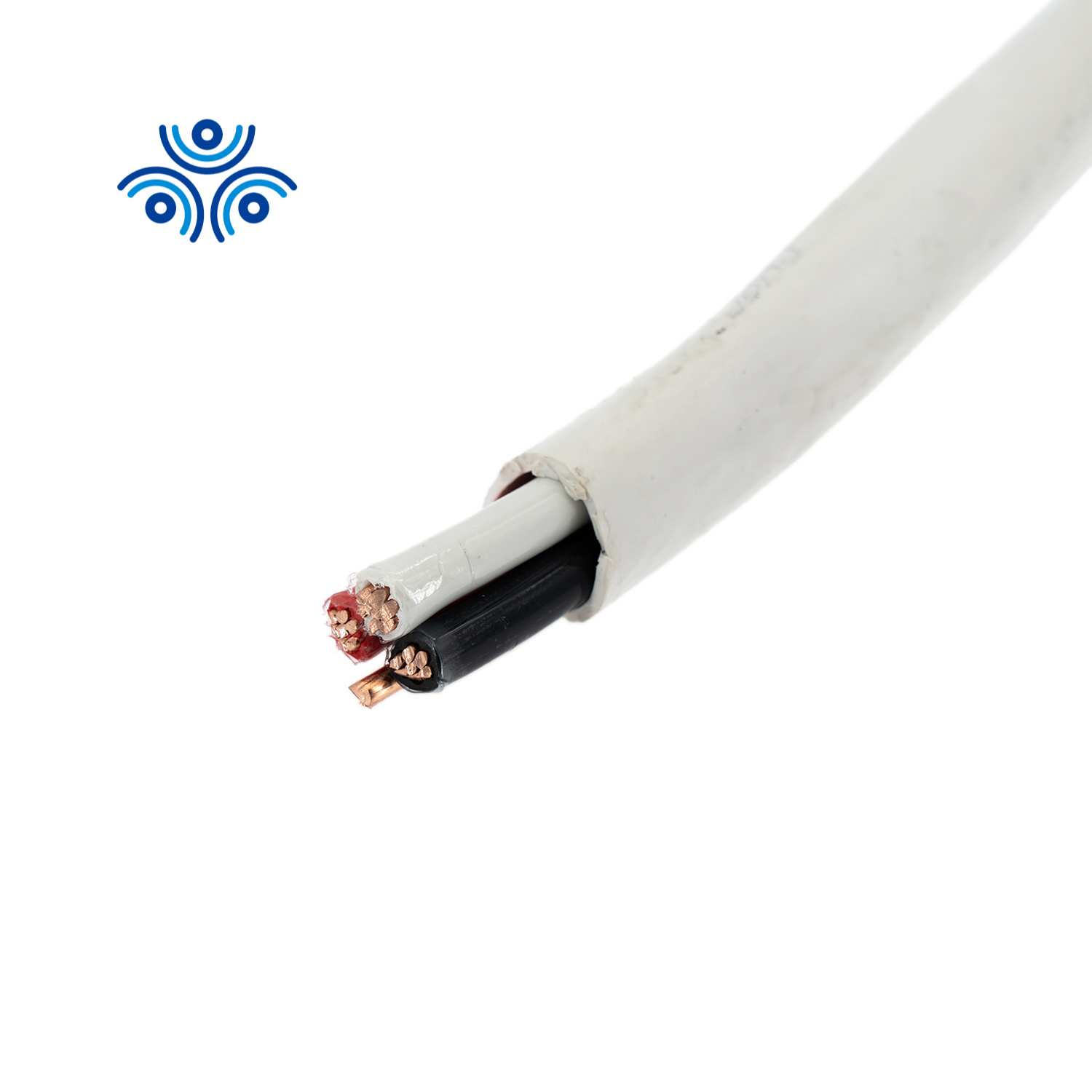 
                Câble électrique Nmd90 à gaine PVC blanche en cuivre toronné de certification CSA 6/3
            