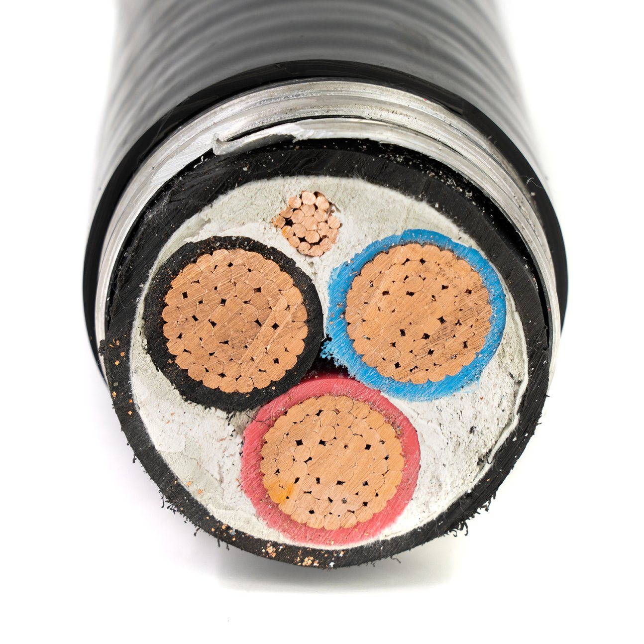 Canada Building Wire Teck 90 Control Cable 8 AWG 3 Copper Conductors XLPE Insulation PVC Jacket
