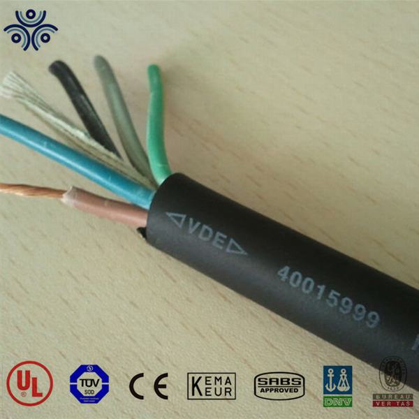 
                                 CE-Zertifiziertes, flexibles Gummikabel aus 450/750V H07rn-F 3G 1.5                            